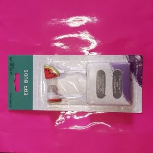 Watermelon Ear Buds Headphones Earphones Harry Styles Watermelon Sugar NWT BNIB